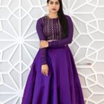 Swasika Instagram - In the vibrant tapestry of life, be bold enough to paint your dreams with hues of purple, for happiness lies not in conformity but in the courageous embrace of one's true colors. Wearing : @riti_boutique Photography: @manugopalclickz #dubai #dubaidays #swasikavj #swasika #purple #purplelove Dubai, United Arab Emirates