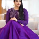Swasika Instagram - In the vibrant tapestry of life, be bold enough to paint your dreams with hues of purple, for happiness lies not in conformity but in the courageous embrace of one's true colors. Wearing : @riti_boutique Photography: @manugopalclickz #dubai #dubaidays #swasikavj #swasika #purple #purplelove Dubai, United Arab Emirates