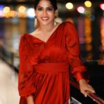 Swasika Instagram - Radiant in red, she stands amidst the night, her gown a beacon of elegance amidst the enchanting glow of lights. Stylist : @tharunya_vk Outfit : @houseofemkay Acessories: @lauradesigns.in Photography: @ashique_hisham #swasikavj #redgown #dubai #dubaidays