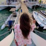 Tanya Sharma Instagram - This is what you missed 🤭 . . Styled by @rimadidthat Outfit @papzclothing Earrings @trazenie Did a lovely sail with @saillanka last weekend ! @scy.awards @goldcoastfilmsofficial #saillanka #saillankacharter #scyisthelimit #srilanka #grateful #sailing #formals #tanyasharma