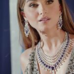Tara Sutaria Instagram - I travel between many worlds, from the past to the future, through time and eternity 💫 Styled in an aesthetic of excess and the effervescence of diamonds and tanzanites. Director - @aatishdabral Executive Producer - @rickyrverma Production House - @madfilms.in Photographer - @taras84 Makeup - @themakeupmaven__ Hair - @bbhiral Stylist -@spacemuffin27 #TaraSutaria #TaraSutariaForHazoorilalLegacy #AnOdysseyOfDreams #HazoorilalLegacyFlagshipCampaign2022 #HazoorilalLegacySouthEx #BridesOfHazoorilalLegacy #Bollywood #BridalJewellery #Weddings #Tara #Jewellery #FineJewellery #Diamonds #Emeralds #Necklace #IndianWeddings #BridesOfHazoorilal #HighJewellery#WinterBrides