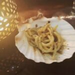Tara Sutaria Instagram - Chefs P & T cooked up their favs for dinner tonight. Pan seared scallops in lemon butter and black truffle spaghetti with a splash of white wine and cold tomato and burrata on garlic butter toasts.. DIVINE!