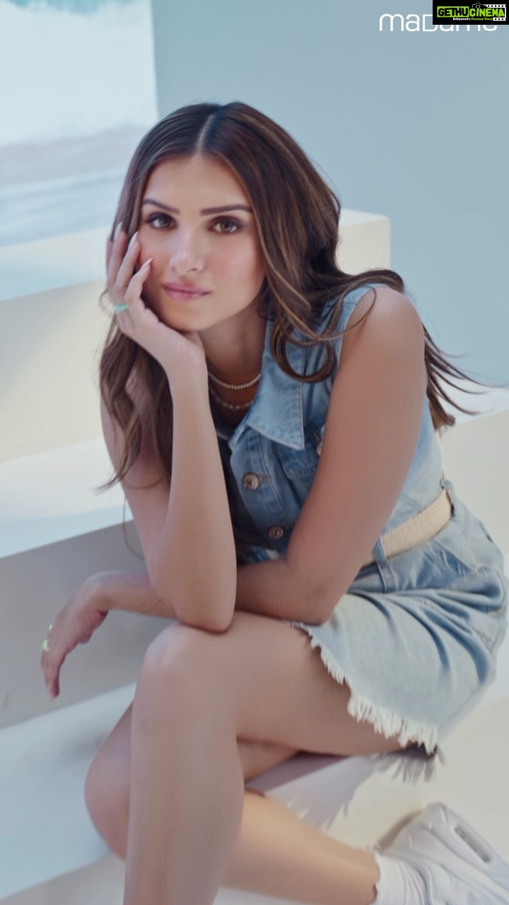 Tara Sutaria Instagram - @madamefashions and I are back to have some fun this summer💙 Whether its classic indigo or texture, co-ords or dresses, find the one for YOU! 💯 Here is a glimpse of my look for #DenimLove, explore yours now in the nearest stores or online. #denimlove #denimlook #denim #springsummercollection23 #springseason #collection23 #fashion #style #lifestyle #weekend #explorepage #moodboard #whatsyourmood