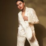 Tejasswi Prakash Instagram - Moving calm 🤍 . . . Styled by: @dollaypop Assisted by: @styledby.siyaaa @xrishikax @garimaaa19 Suit: @labelnishthabansal Potli: @ornatte.in @spiffypublicrelations Jewellery: @vivinia_designer_jewelery @offbeatmediain 📸 @visualaffairs_va