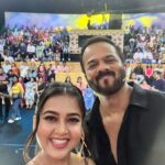 Tejasswi Prakash Instagram - Ab yeh khiladi milenge “school college ani life” mein… Near your theatres 14th April Promotion begins 😇 @itsrohitshetty