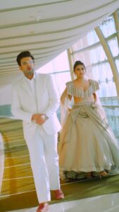 Tejasswi Prakash Instagram - My dream sequence & my dream girl ❤️ #Gratitude Styled by : @dollaypop Assisted by : @singlasahab04 @shreeum @deepanshigoell Blazer : @abkasaofficial Shirt : @jackjonesindia Shot : @that.nikhil #HarMaidanFateh #KaranKundrra Dubai, United Arab Emirates