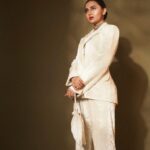 Tejasswi Prakash Instagram - Moving calm 🤍 . . . Styled by: @dollaypop Assisted by: @styledby.siyaaa @xrishikax @garimaaa19 Suit: @labelnishthabansal Potli: @ornatte.in @spiffypublicrelations Jewellery: @vivinia_designer_jewelery @offbeatmediain 📸 @visualaffairs_va