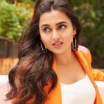 Tejasswi Prakash Instagram - Happy life, happy vibes 🤗 . . . Styled by : @dollaypop Asst : @styledby.siyaaa @xrishikax @garimaaa19 Dress @pocketfulofcherrie Blazer @sazo.in Heel @Londonrag Rings @blingthingstore Earrings @auorstudio @palmonas_official 📸 @visualaffairs_va