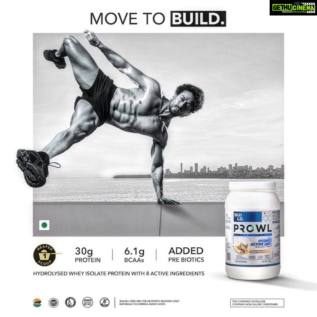 Tiger Shroff Instagram - The biggest launch of the year is here. Proudly Presenting The All New HYDRO ACTIVE ISO 8 by BUILD. PROWL Elite Series. #MoveToBuild Visit - www.buildyourgoals.com #BuildProwl #TigerShroff #EliteSeries #HydroActiveIso8 #Fitness #Health #Protein #SportsNutrition #BUILD #PROWL