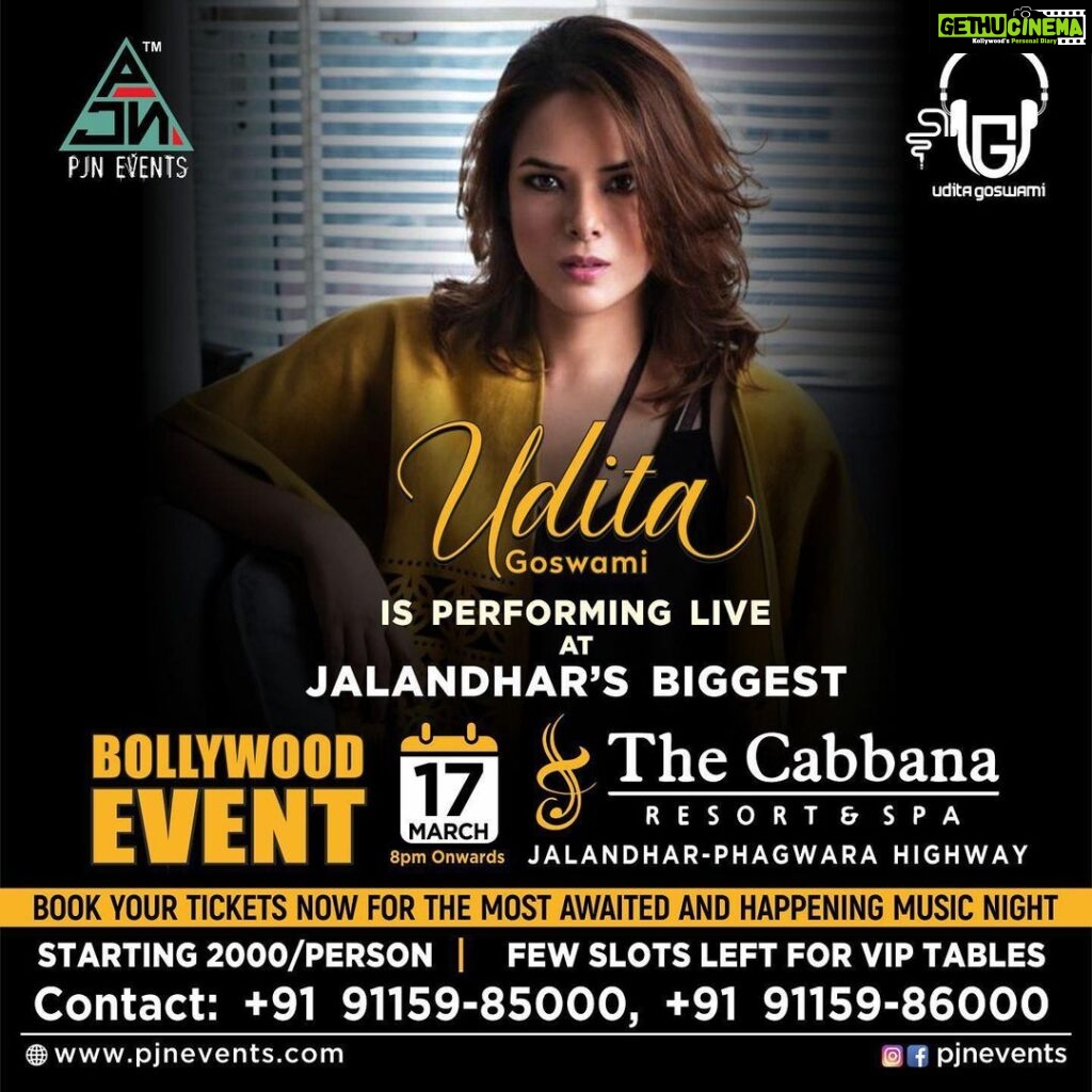 Udita Goswami Instagram - Jalandhar be ready to party with me this Friday night! Can’t wait! 🤟🏽