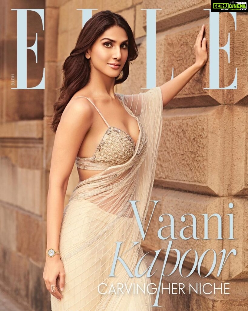 Vaani Kapoor Instagram - #PartnerFeature: Behind the always glamorous, no crease in sight, not a single hair strand fraying diva, who actually is @_vaanikapoor_ ? The seven-film-old actress is a thorough homebody, a voyager and a sentimental girl at heart. She doesn’t let setbacks serve as a deterrence but looks at them as stepping stones that aid her in evolving holistically. Head to the 🔗 in bio to read and know the star up-close. ___________________________________ On Vaani- Outfit: @shehlachatoor Watch: @titanwatchesindia Ring: @narayanjewels ___________________________________ Photographer : @vaishnavpraveen of @thehouseofpixels Fashion Stylist : @sheefajgilani (@entouragetalents) Hair & Makeup : @marianna_mukuchyan @mukuchyan.artistry Brand co-ordinator : @aangss Words by: @ipsitakaul Production : @ikp.insta Cover Design : @prayati__2512 Assisted by : @styleitwithsrish (styling), @kashishsinhaaa (styling), @noiceandtoit (coordinator) Artist Agency : @yashrajfilmstalent Watch Agency : @cloverconnect.in ___________________________________ #VaaniKapoor #ELLEIndia #CelebrityInterview #Bollywood #Actress #PartnerFeature #NebulaWatches #TitanWatchesIndia