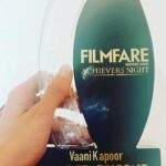 Vaani Kapoor Instagram - The immense love and acceptance I’ve received for this film and my part has been beyond the realm of any societal conditioning. Im extremely grateful to @filmfareme for recognizing and honoring our film with utmost respect and love. @gattukapoor None of this would’ve been possible without your faith and conviction in me 🤗❤️ @ayushmannk thank you for being the best Manu to Maanvi .. couldn’t have done it without your support and brilliance as an actor ❤️ @pragya and @tseries.official thank you for making this experience a smooth sail 😊🙏💕