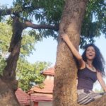 Vaishnavi Dhanraj Instagram - Climbing Trees since Childhood 🌳 #wildchild Shot by @hairnmakeupby_suman