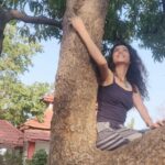 Vaishnavi Dhanraj Instagram - Climbing Trees since Childhood 🌳 #wildchild Shot by @hairnmakeupby_suman