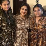 Vanitha Vijayakumar Instagram - My babies and me #ps2 premiere 3 grown up children and still rocking challenge ✅