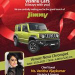 Vanitha Vijayakumar Instagram – Meet me at the launch of #jimny