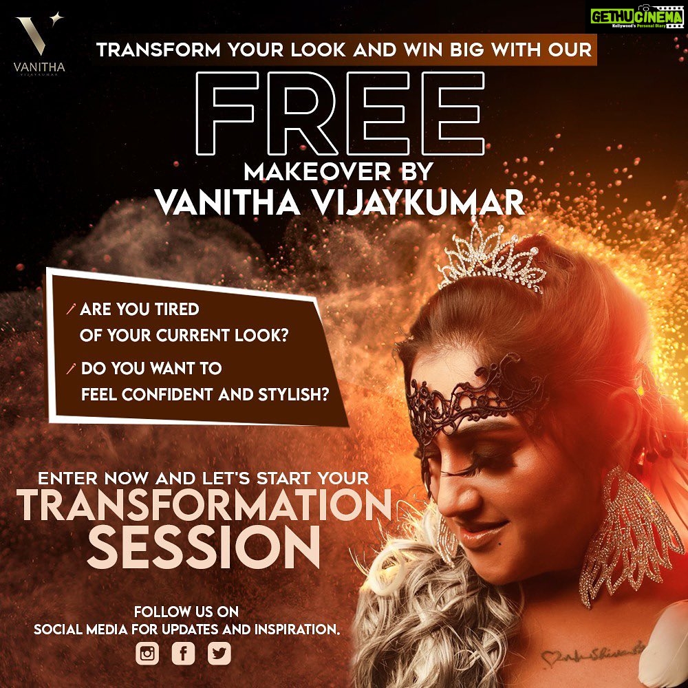 Vanitha Vijayakumar Instagram - Fill out the google form and win your chance to look good and feel good with your new look… #makeover #bodypositivity #selflove #vanithavijayakumar #vanithavijaykumar @vanithavijaykumarstylingstudio https://forms.gle/THQRsiVAqPC4tWDx7