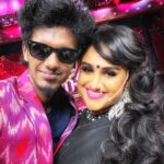 Vanitha Vijayakumar Instagram - With my bro bala @vijaytelevision EVP Film City