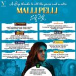 Vanitha Vijayakumar Instagram - #mallipelli overwhelming reviews for my performance… thank u @msrajuofficial for everything.. thank you telugu audiences for giving me such a warm welcome bk into tollywood after so many years but still showing the same love