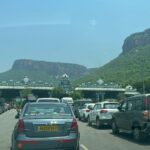Vanitha Vijayakumar Instagram - Entering the heavenly abode of #srivari #venkateshwaraswamy #tirumala #vaikuntam … feels surreal and cant wait to see him after many many years… you need a calling to visit him.. and post my release #mallipelli he wants to see me and i am elated and excited to go see him Alipiri Gate, Tirupati
