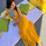 Veebha Anand Instagram - Haldi ready!!! #hifsakishaadi# @timelessjewelsby_s @the_adhya_designer