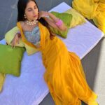 Veebha Anand Instagram – Haldi ready!!! 

#hifsakishaadi#

@timelessjewelsby_s 
@the_adhya_designer