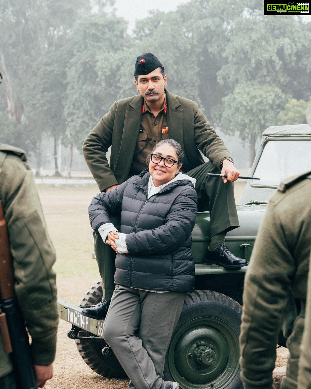 Vicky Kaushal Instagram - Gratitude gratitude and only gratitude… to be a part of this process to depict the life of a true legend, to be a part of this team which truly gave it their all. So much I got to live, so much I got to learn… so much there is to bring to you all. To Meghna, Ronnie, my brilliant coactors, the incredible Team… to the Manekshaw Family, to the Indian Army and to the man, FM Sam H. F. J. Manekshaw, himself… Thank You! ❤️ . IT’s A FILM WRAP ON #SAMबहादुर !!! See you all in cinemas on 1st Dec 2023. . @meghnagulzar @ronnie.screwvala @sanyamalhotra_ @fatimasanashaikh @neerajkabi @mohdzeeshanayyub @rsvpmovies @maharrshshah @wrkprint @absolute_productions @chandradeep_singh_alniyawas @baidnitin