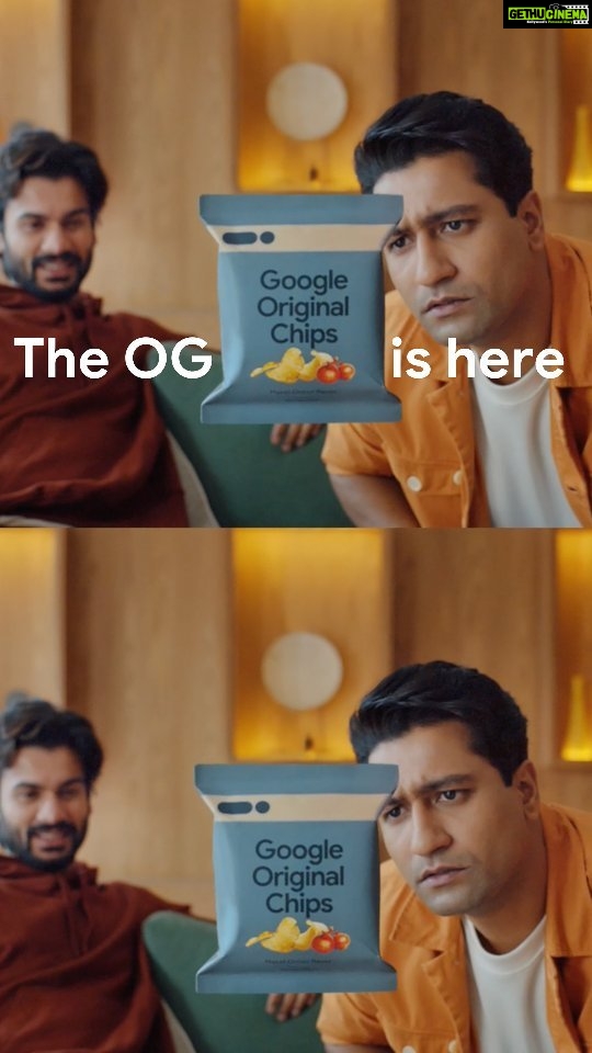 Vicky Kaushal Instagram - Google Original Chips ft. @sunsunnykhez and yours truly 😉 Clicks great photos 📸 makes everything faaaast 🏃🏽‍♀️and secure. What’s not to love? #pixel7 #pixel7pro #teampixel