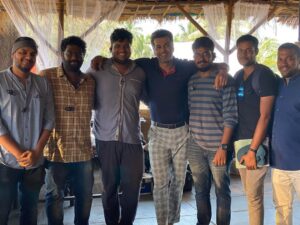 Vinay Rai Instagram - With crew of the movie #doctor. Thanks for the wonderful memories @sivakarthikeyan @nelsondilipkumar @kalai_arasu_p @kjr_studios @raja_bharani_raja @chiruu_20_ @anirudhofficial @priyankaamohanofficial  Gonna miss you guys ❤️🤗#tamilcinema #doctor #sivakarthikeyan #nelsondilipkumar #vinayrai #blockbuster #actorslife #newmovies #worththewait