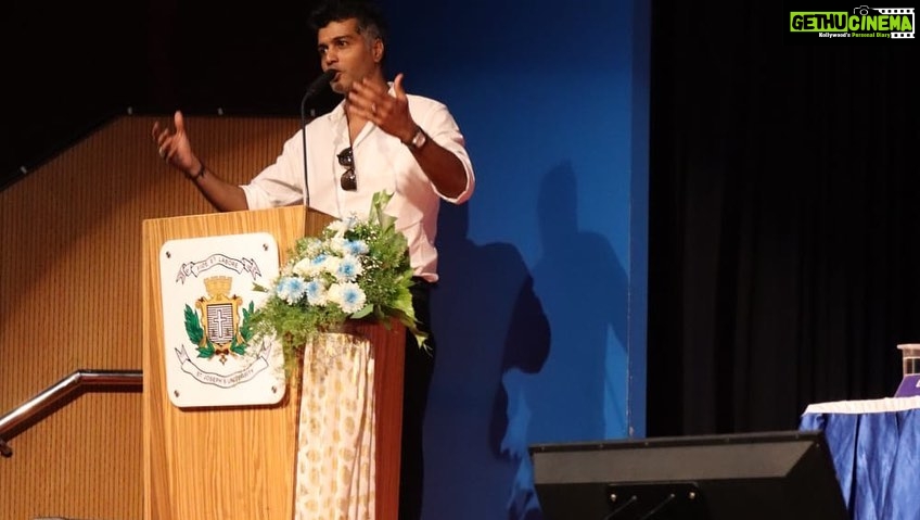 Vinay Rai Instagram - Humbled and honoured to be a part of my alma maters college day @sjubengaluru @sju_icms . Had the opportunity to meet the students and the professors who taught me. An evening that I will never forget. Fide ET Labore. @dsouzanevil @ajaychandran89 @jenil_k_george thanks for the hospitality . #actor #actorslife #college #collegelife #alumni #vinayrai #stjosephs #stjoseph #oldboys Bangalore, India