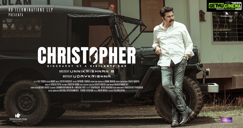 Vinay Rai Instagram - Here’s wishing team ‘Christopher’ the best. I hope and pray you guys enjoy watching this feature as much as I enjoyed being a part of it.❤❤❤. Thanks @mammootty sir @unnikrishnan_b_director sir for this incredible experience. Releasing tomorrow. #actor #actorslife #malayalam #malayalamcinema #mammootty #mammookka #bunnikrishnan #bunnikrishnanmovie #vinayrai
