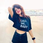 Vindhya Tiwari Instagram - Pyara-pyara 🙈❤️ Juhu Beach Mumbai