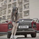 Warina Hussain Instagram - next road trip with MG Hector😄 suggest a destination ? 🏞️🚗 #NextGenHector #MGHector #MG #Hector #InternetCar #SUV #MorrisGaragesIndia #collaboration