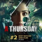 Yami Gautam Instagram – Having both my films making it to this list, esp with #AThursday topping it means so much 🙏🏻 It was released with just 1 week of PR campaign, no city tours etc & yet it made such a strong impact & place in people’ hearts… on behalf of my entire team I thank the AUDIENCE 🙏🏻❤️