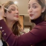 Yami Gautam Instagram - Dab-dab-dab 🤩 My favourite @facescanada make-up for my favourite muse 🤪😍 @s_u_r_i_l_i_e