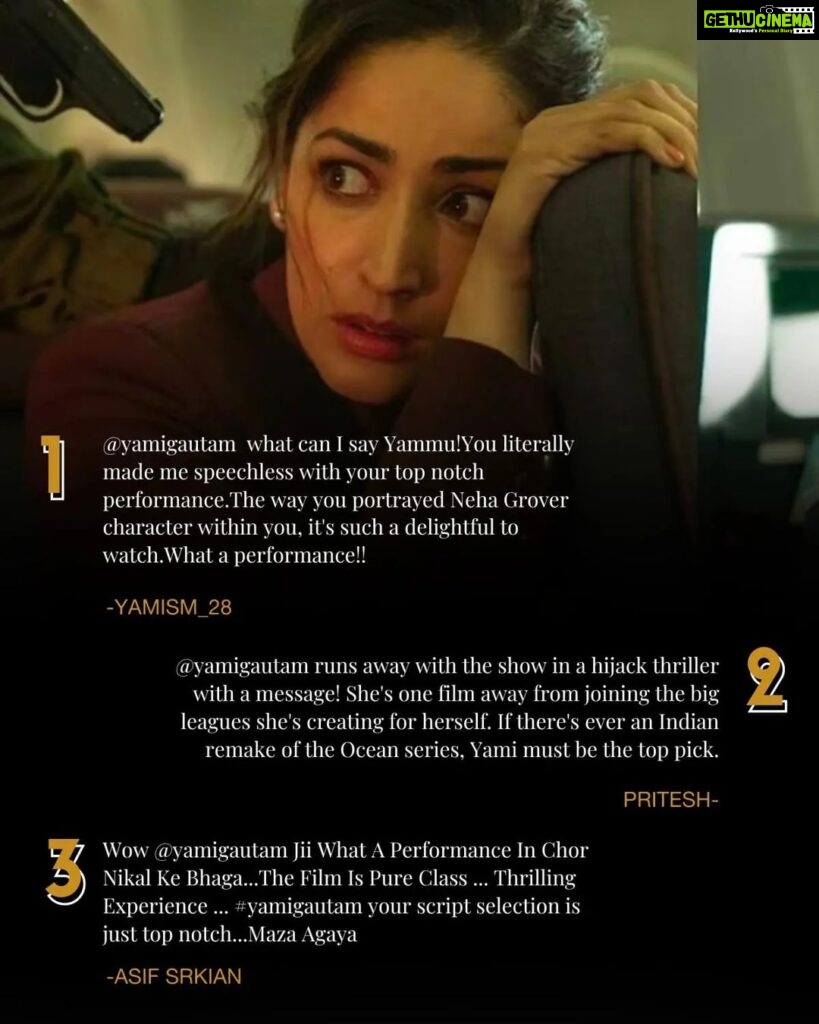 Yami Gautam Instagram - Feeling grateful for all the love and support! Thank you to each and every one of you. It's so gratifying to see that my choices & hard-work has resonated with you! I am truly humbled by your generosity and cannot express gratitude enough 🙏❤️ each word from you, my audience is my true earning, reward & award!