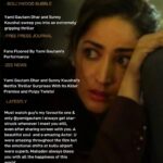 Yami Gautam Instagram – Grateful to all the critics and journalists for your feedback 🙏🏻Your insights have been very motivating. Thank you 🤗🙏