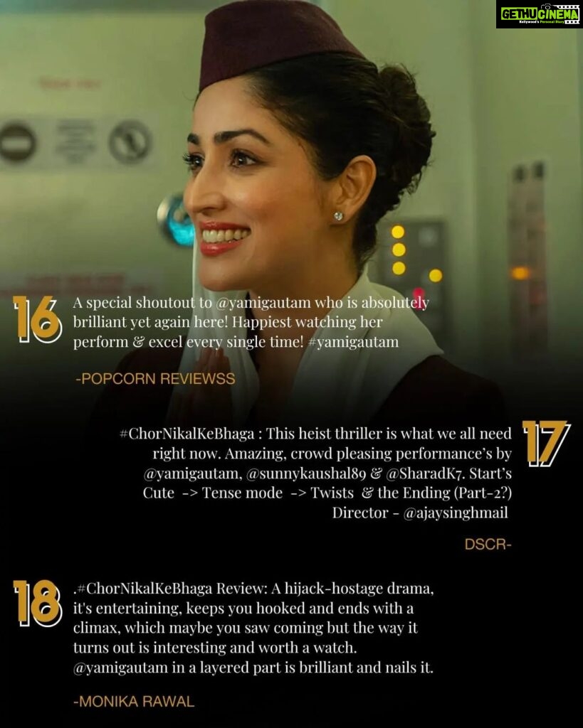 Yami Gautam Instagram - Feeling grateful for all the love and support! Thank you to each and every one of you. It's so gratifying to see that my choices & hard-work has resonated with you! I am truly humbled by your generosity and cannot express gratitude enough 🙏❤ each word from you, my audience is my true earning, reward & award!
