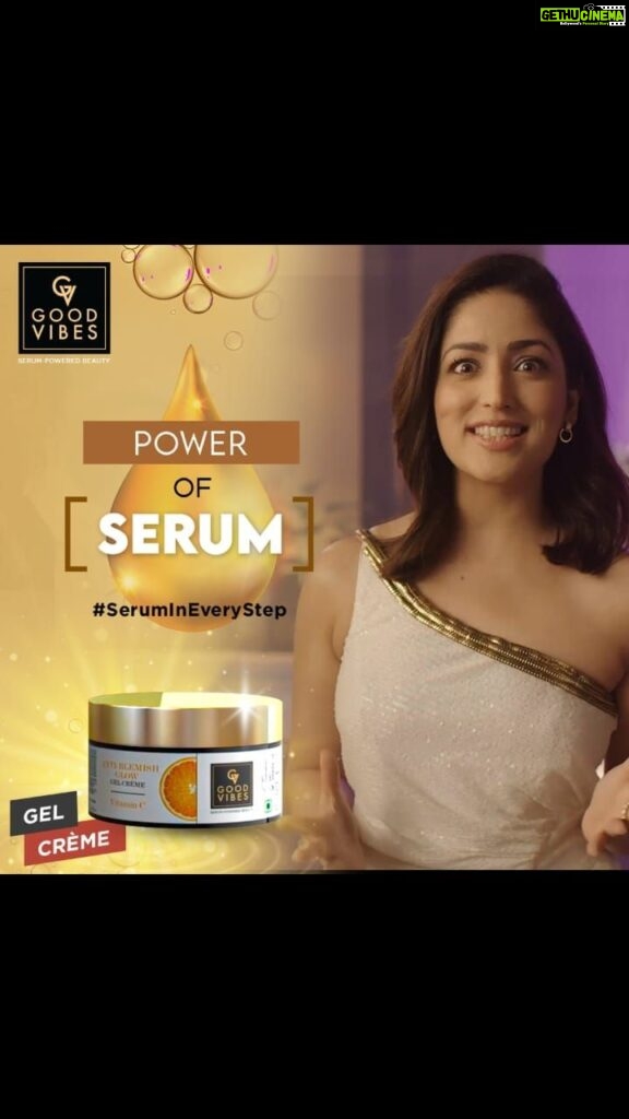 Yami Gautam Instagram - #Ad Get the POWER OF SERUM now in my favorite Good Vibes products to give all you lovely people healthy, glowing and confident skin, naturally! Grab your dose of the power of serum in Good Vibes products today only on the Purplle App! Hurry! #GoodVibes #Powerofserum #serumineverystep #GoodVibeswithpowerofserum