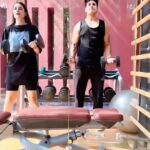 Yuvika Chaudhary Instagram – Gym partners @princenarula ♾️🥰😷🖤🧿