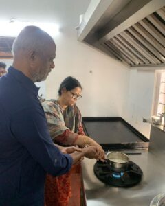Abhirami Suresh Instagram - Before Acha departing us, 
I had the luckiest blessing of having my parents inaugurate my dream project, my business venture Cafe Uutopia @uutopianjournal .. we didn’t have a fancy inaugural ceremony but kept it the most divine with my parents and sister gracing the moment with their true blessings in my new journey … 
At home, we all had our love language so connected with food .. My father loved to explore fine food .. he would bring home street food without even having to tell him our cravings with our blissful telepathic connect .. I hope you all know that My mother cooks brilliantly … After our little tiffs at home, amma would make us her special dishes and that would be the end of our little fights and we would all hug and laugh again at some joke..
So I’m humbled and grateful to my family for having shown me the light and led me here with a lot of art and goodness instilled in my heart…. 
And I thank my parents for supporting me in this risky but heartfelt decision of mine to be an entrepreneur ! 
Today as I write this post, 
My father isn’t with us, but I have a million of blissful memories with my Achan … 
He and my mom made us good humans, 
And even during the hardest of the times, and during the brutal media attacks, darkest hours, we all held our hands tight and told ourselves, we know what we believe in, we know our true side of reality, we will never be disregarded by the almighty.. 
it is said that god takes away his favourites before they finish their humanly days in earth, and our father, our dearest guru and best friend will watch us and guide us through the journey ahead just like he was there, he will just be there holding our hands… 

Thank you each of you for your kind words and condolences addressed … I wasn’t able to personally respond to you all… 
But do include us in your prayers, 
And pls do pray for our father’s peaceful afterlife ….. 

Sending prayers and wellness to you all .. 

Love and prayers,

Aami.