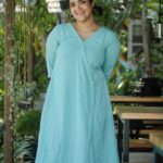 Abhirami Suresh Instagram - Wearing @parishkakochi 🩵 Cafe Uutopia