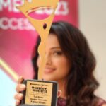 Adaa Khan Instagram – Great feeling n great honour to receive this award, to get acknowledged as a trailblazer 👣 ❤️ Grateful to each one of u for your unwavering support and love ❤️ 
#14years