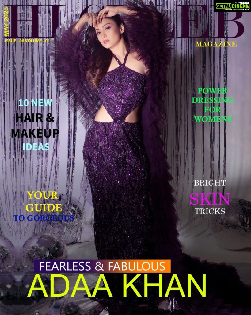 Adaa Khan Instagram - Fabulous @adaakhann has always won the Hearts with her incredible style...💜 Produced @hicelebmagazine Published @hicelebmagazine Shot by @a.rrajaniphotographer Outfit- @amitgt_officialpage Jewellery- @crisantojewels Styled by- @junejasanchi Makeup & Hair - A.Rrajani team Editing - A.Rrajani team Artist managed by @purple.star.entertainment @forum_vaghela_ Location - A.Rrajani Photography studio Spot Boy - Dolraj Kafle #hicelebmagazine #adaakhan #covergirl