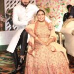 Afsana Khan Instagram - Blessed couple #afsaajzforever 🧿❤️ Makeup artists @adore_luxury_salon @gavy_the_makeup_artist Photographer @officialbainscreations6 Chandigarh, India