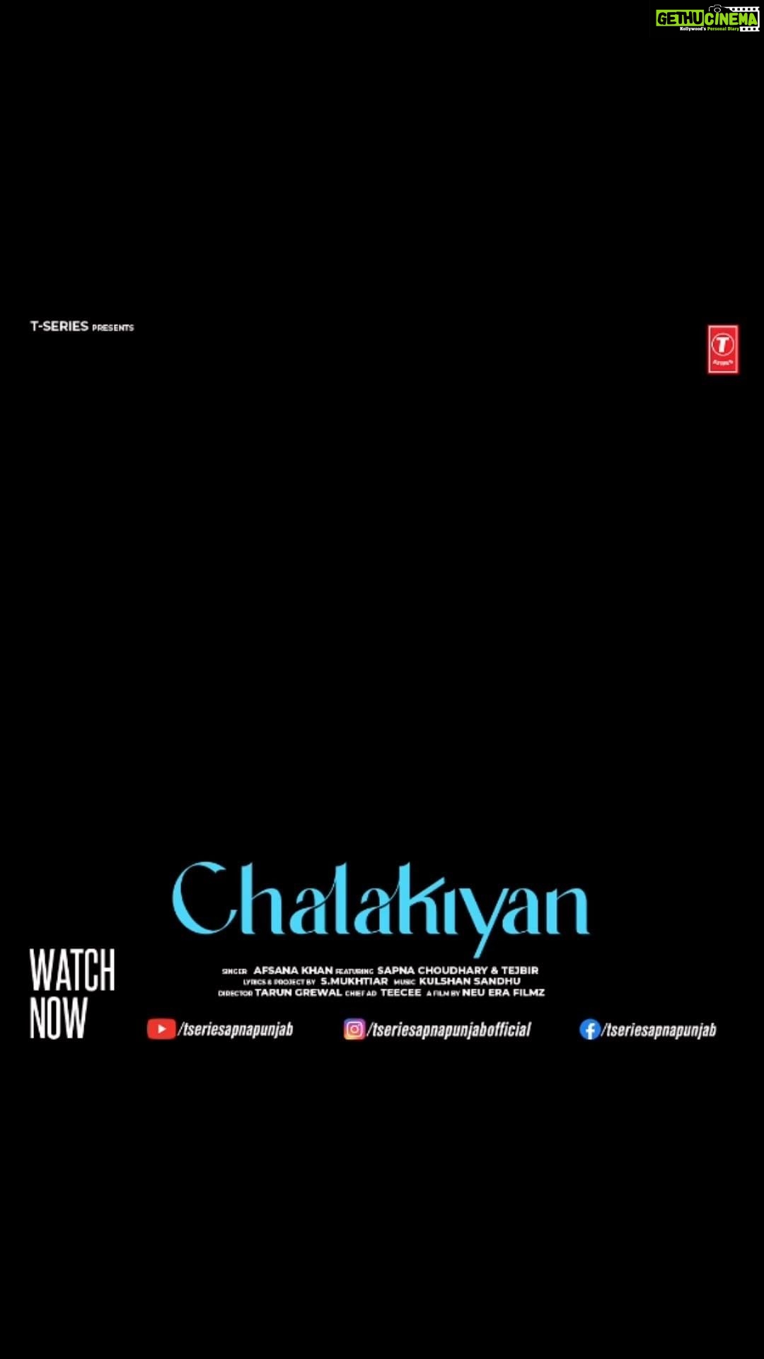 Afsana Khan Instagram - Chalakiyan out now share like kro π song #CHALAKIYAN singer @itsafsanakhan Music @kulshansandhuofficial Lyrics @smukhtiyar ft @itssapnachoudhary ft @tejbir_1 video by @grewaltarun003 @tseriesapnapunjabofficial Chandigarh, India