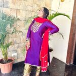 Afsana Khan Instagram - 💫 My fvrt outfit @trousseau_by_sumn 💜 Makeup @glamgoddesscharan ❤️ Gurdaspur - ਗੁਰਦਾਸਪੁਰ