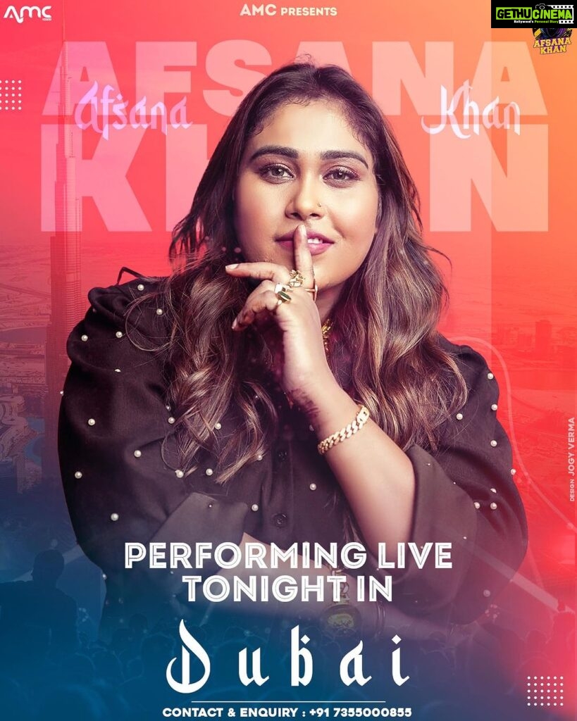 Afsana Khan Instagram - Afsana Khan performing live In Dubai @amcdigitals_ @afsanakhanmusic @gurpreetbaidwan01 #amcdigitals #afsanakhan Dubai, United Arab Emirates
