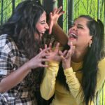 Aishwarya Sharma Bhatt Instagram - After doing stunts Humara Haalll😂😂😂 #aishwaryasharma #archanagautam #bigboss16 #khatronkekhiladi13 #bts