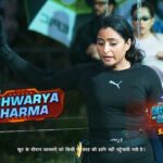 Aishwarya Sharma Bhatt Instagram - Magarmachh ke beech hai Aishwarya jaise toofan ke beech darya. 🐊 Dekhiye #KhatronKeKhiladi, harr Sat-Sun raat 9 baje, sirf #Colors par. #KKK13 #KhatronKeKhiladi13 @itsrohitshetty @msarenaofficial @ceraindia @aisharma812